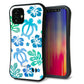 iPhone12 mini スマホケース 「SEA Grip」 グリップケース Sライン 【SC880 ハワイアンアロハホヌ ブルー】 UV印刷