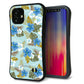 iPhone12 mini スマホケース 「SEA Grip」 グリップケース Sライン 【SC883 ハワイアンアロハレトロ ブルー】 UV印刷