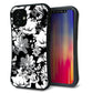 iPhone12 mini スマホケース 「SEA Grip」 グリップケース Sライン 【SC913 花柄モノトーン 02】 UV印刷