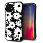 iPhone12 mini スマホケース 「SEA Grip」 グリップケース Sライン 【SC915 花柄モノトーン 04】 UV印刷