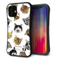 iPhone12 mini スマホケース 「SEA Grip」 グリップケース Sライン 【SC937 ねこどっと ホワイト】 UV印刷