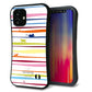 iPhone12 mini スマホケース 「SEA Grip」 グリップケース Sライン 【YA893 ストライプネコ02】 UV印刷
