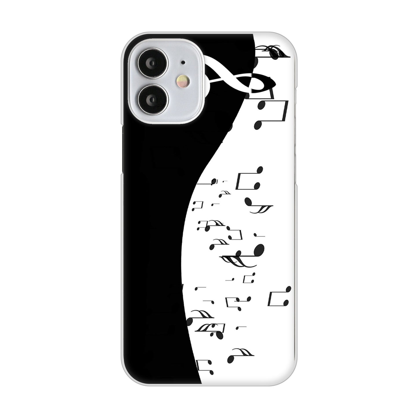 iPhone12 mini 高画質仕上げ 背面印刷 ハードケース 音符