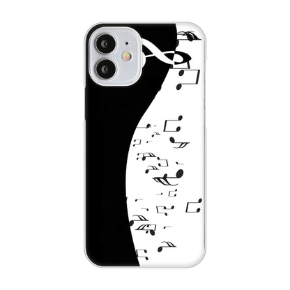 iPhone12 mini 高画質仕上げ 背面印刷 ハードケース 音符