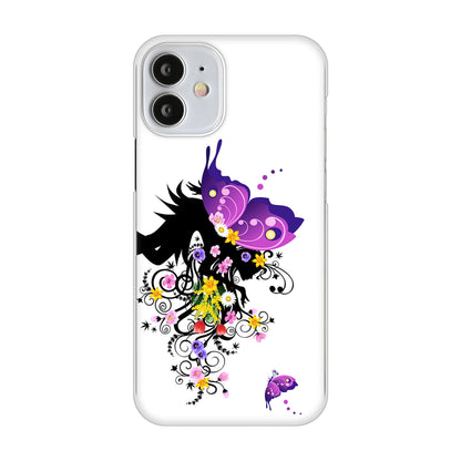 iPhone12 mini 高画質仕上げ 背面印刷 ハードケース バタフライ