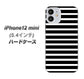 iPhone12 mini 高画質仕上げ 背面印刷 ハードケース【330 サイドボーダーブラック】
