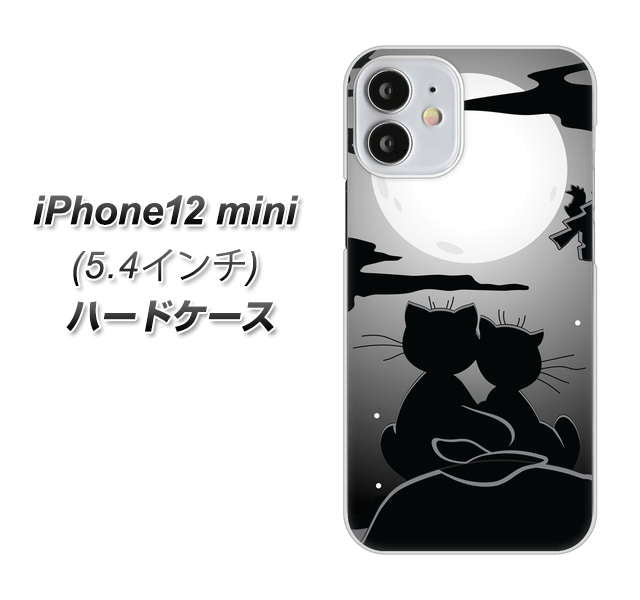 iPhone12 mini 高画質仕上げ 背面印刷 ハードケース【342 月夜の二人】