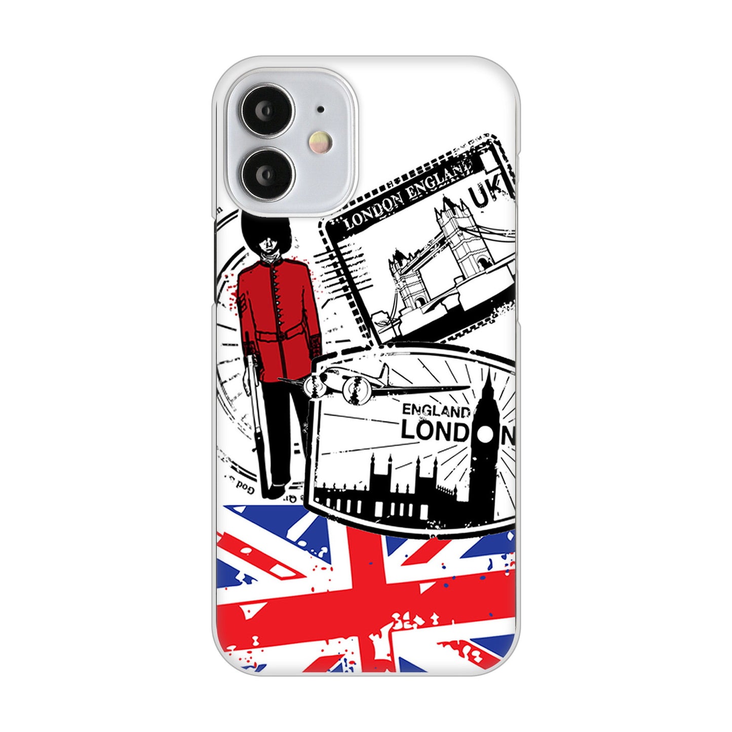 iPhone12 mini 高画質仕上げ 背面印刷 ハードケース イギリスの風景