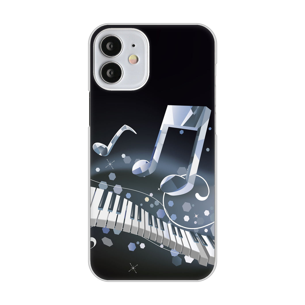 iPhone12 mini 高画質仕上げ 背面印刷 ハードケース 音符