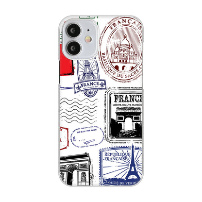 iPhone12 mini 高画質仕上げ 背面印刷 ハードケース LOVE フランス