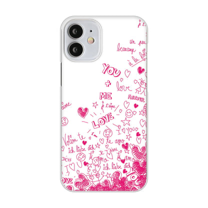 iPhone12 mini 高画質仕上げ 背面印刷 ハードケース プリティハート