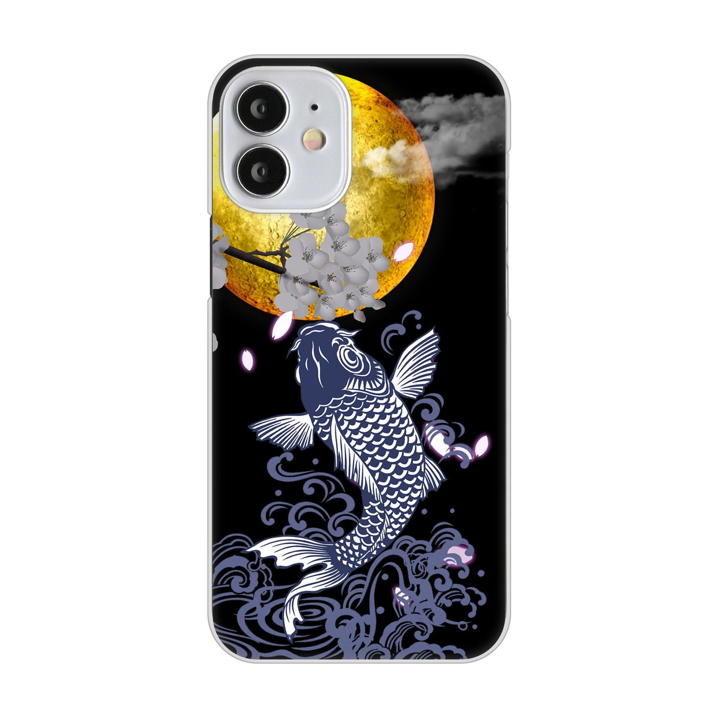 iPhone12 mini 高画質仕上げ 背面印刷 ハードケース 鯉