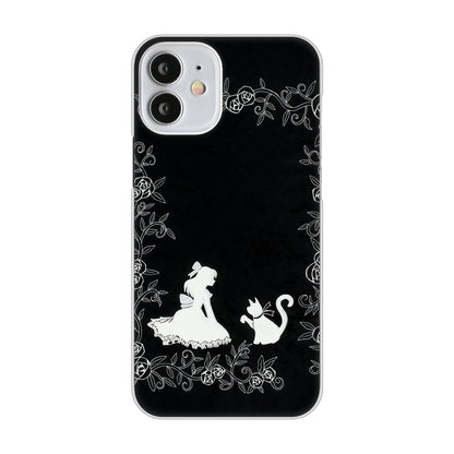iPhone12 mini 高画質仕上げ 背面印刷 ハードケース お姫様とネコ