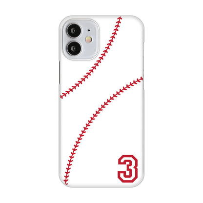 iPhone12 mini 高画質仕上げ 背面印刷 ハードケース baseball