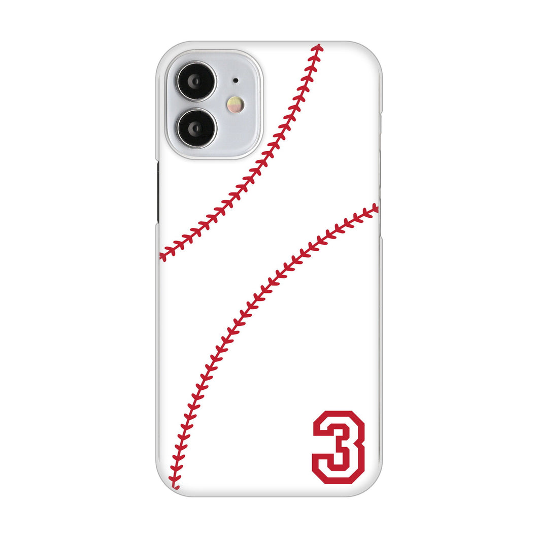 iPhone12 mini 高画質仕上げ 背面印刷 ハードケース baseball