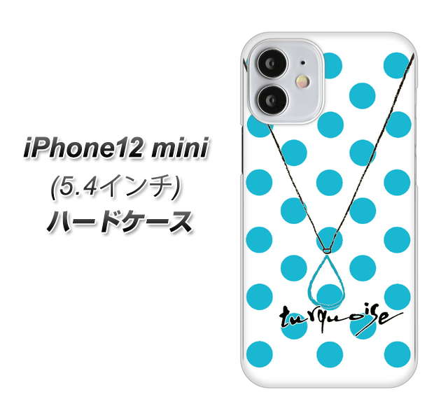 iPhone12 mini 高画質仕上げ 背面印刷 ハードケース【OE821 12月ターコイズ】
