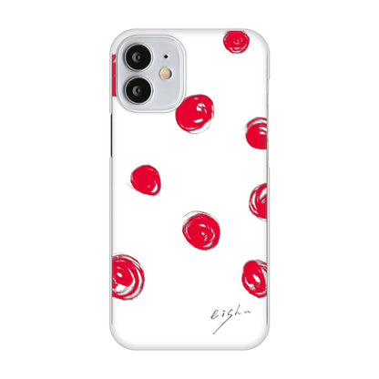 iPhone12 mini 高画質仕上げ 背面印刷 ハードケース 大野詠舟 手描きシンプル