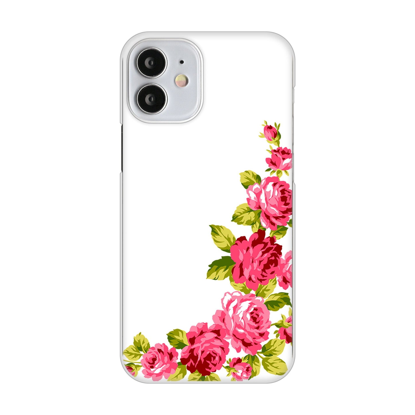 iPhone12 mini 高画質仕上げ 背面印刷 ハードケース ロマンチックなバラ