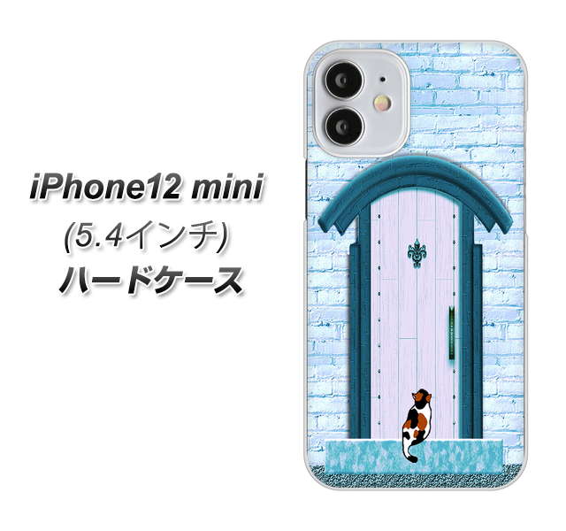iPhone12 mini 高画質仕上げ 背面印刷 ハードケース【YA953 石ドア03 素材クリア】