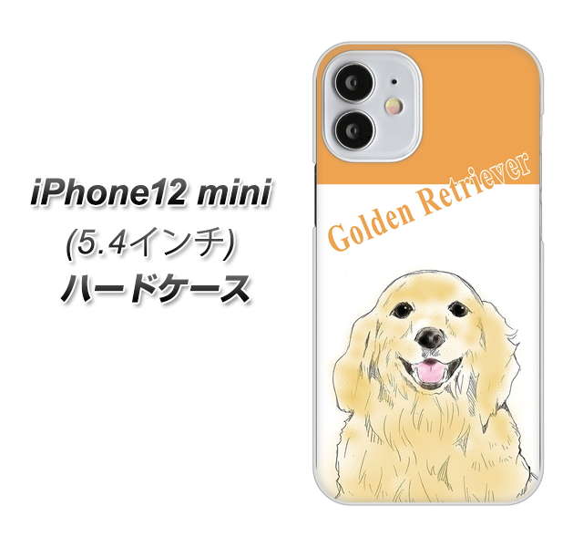 iPhone12 mini 高画質仕上げ 背面印刷 ハードケース【YD827 ゴールデンレトリバー03】