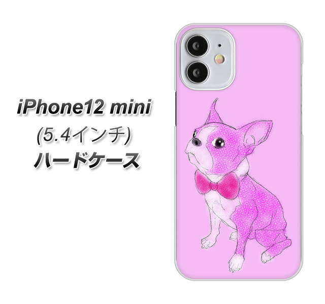 iPhone12 mini 高画質仕上げ 背面印刷 ハードケース【YD852 ボストンテリア03】