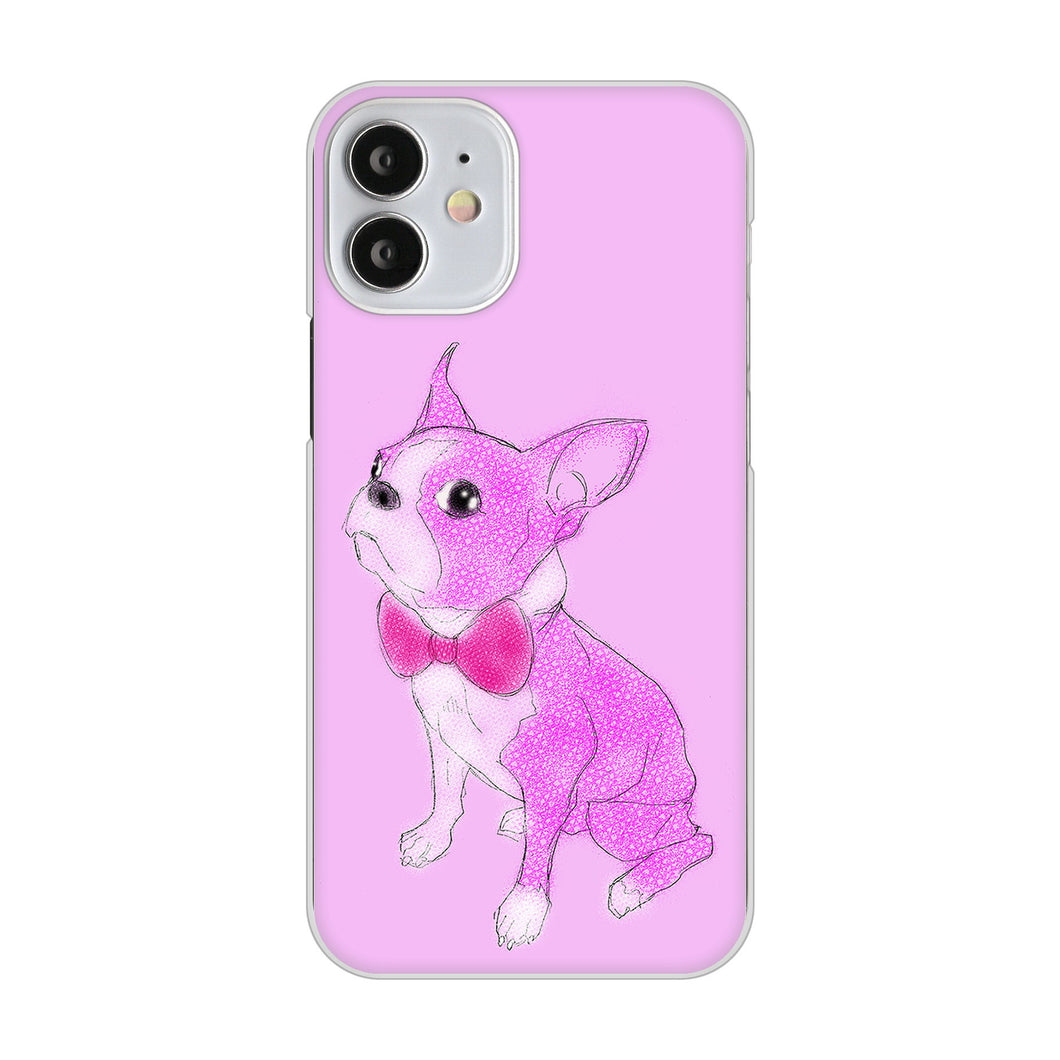 iPhone12 mini 高画質仕上げ 背面印刷 ハードケース ボストンテリア