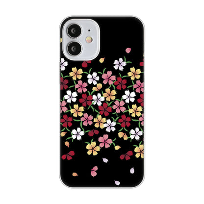 iPhone12 mini 高画質仕上げ 背面印刷 ハードケース 和花柄