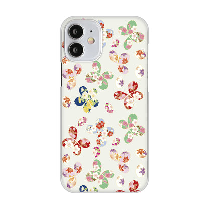 iPhone12 mini 高画質仕上げ 背面印刷 ハードケース 和花柄