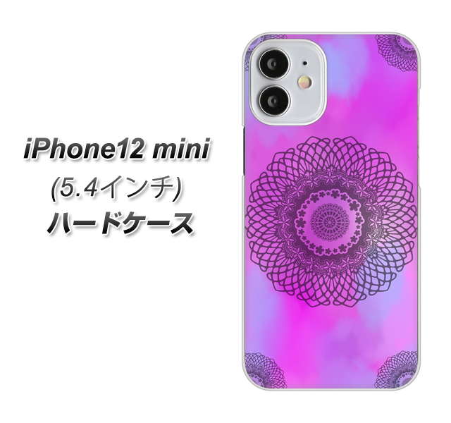 iPhone12 mini 高画質仕上げ 背面印刷 ハードケース 【YJ344 レース】