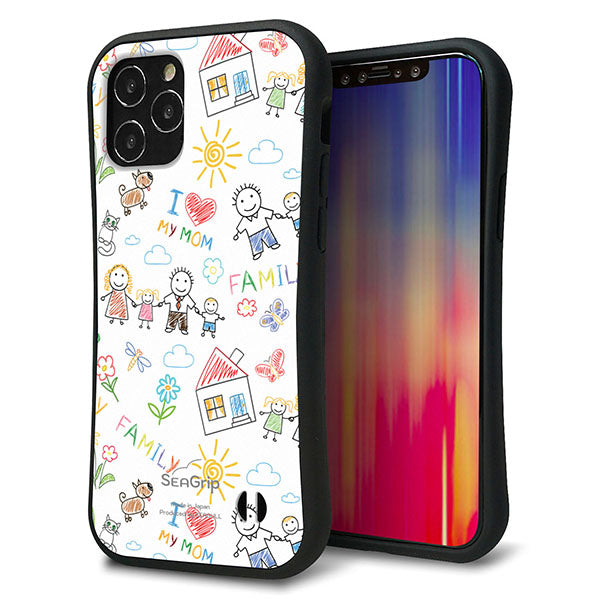 iPhone12 Pro スマホケース 「SEA Grip」 グリップケース Sライン 【709 ファミリー】 UV印刷