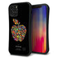 iPhone12 Pro スマホケース 「SEA Grip」 グリップケース Sライン 【1195 カラフルアップル】 UV印刷