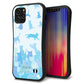 iPhone12 Pro スマホケース 「SEA Grip」 グリップケース Sライン 【AG888 ネコ積もり 水色】 UV印刷