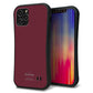 iPhone12 Pro スマホケース 「SEA Grip」 グリップケース Sライン 【KM919 レトロカラー(バーガンディー)】 UV印刷