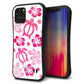 iPhone12 Pro スマホケース 「SEA Grip」 グリップケース Sライン 【SC879 ハワイアンアロハホヌ ピンク】 UV印刷