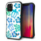 iPhone12 Pro スマホケース 「SEA Grip」 グリップケース Sライン 【SC880 ハワイアンアロハホヌ ブルー】 UV印刷