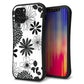 iPhone12 Pro スマホケース 「SEA Grip」 グリップケース Sライン 【SC912 花柄モノトーン 01】 UV印刷