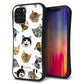 iPhone12 Pro スマホケース 「SEA Grip」 グリップケース Sライン 【SC937 ねこどっと ホワイト】 UV印刷