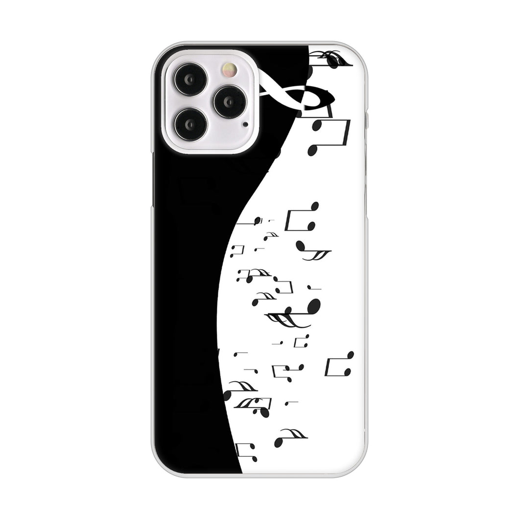 iPhone12 Pro 高画質仕上げ 背面印刷 ハードケース 音符