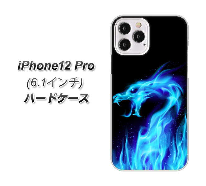 iPhone12 Pro 高画質仕上げ 背面印刷 ハードケース【617 ブルードラゴン】