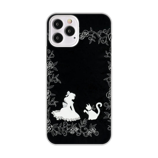 iPhone12 Pro 高画質仕上げ 背面印刷 ハードケース お姫様とネコ