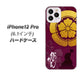 iPhone12 Pro 高画質仕上げ 背面印刷 ハードケース【AB803 織田信長 シルエットと家紋】
