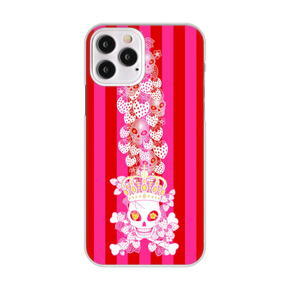 iPhone12 Pro 高画質仕上げ 背面印刷 ハードケース むかいあぐる 苺骸骨王冠蔦