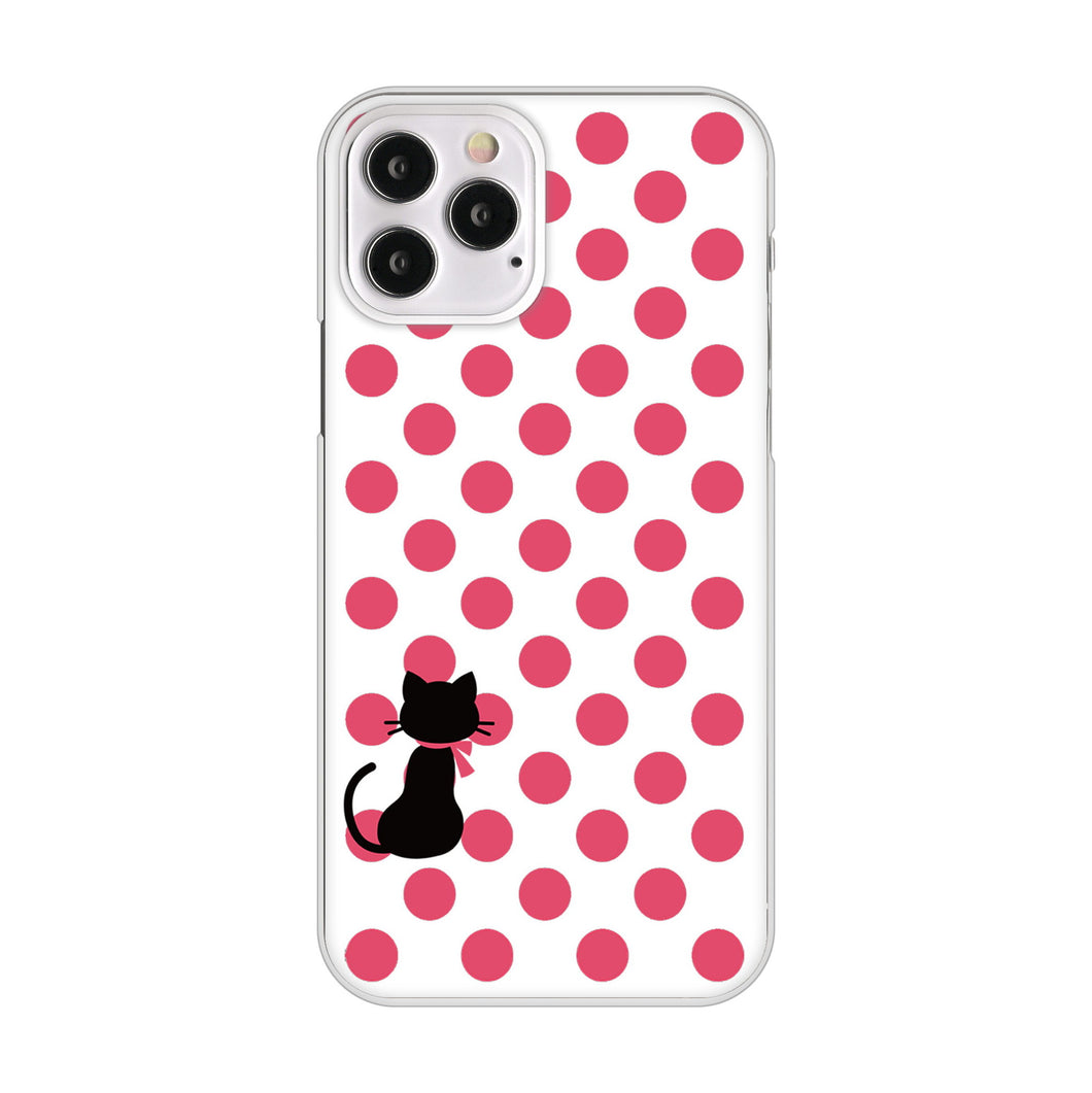 iPhone12 Pro 高画質仕上げ 背面印刷 ハードケース ネコとシンプルミルキー