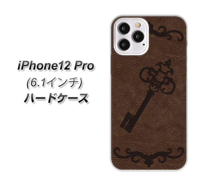 iPhone12 Pro 高画質仕上げ 背面印刷 ハードケース【EK824  レザー風アンティークキー】