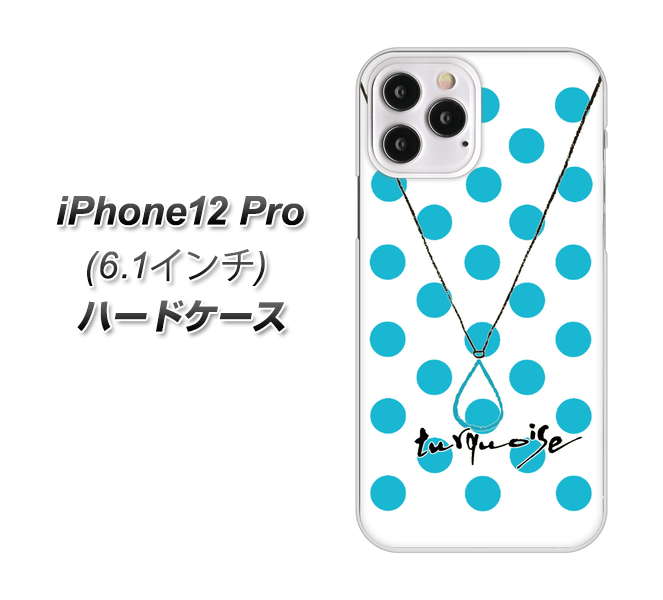iPhone12 Pro 高画質仕上げ 背面印刷 ハードケース【OE821 12月ターコイズ】