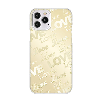 iPhone12 Pro 高画質仕上げ 背面印刷 ハードケース エンボス風LOVEリンク
