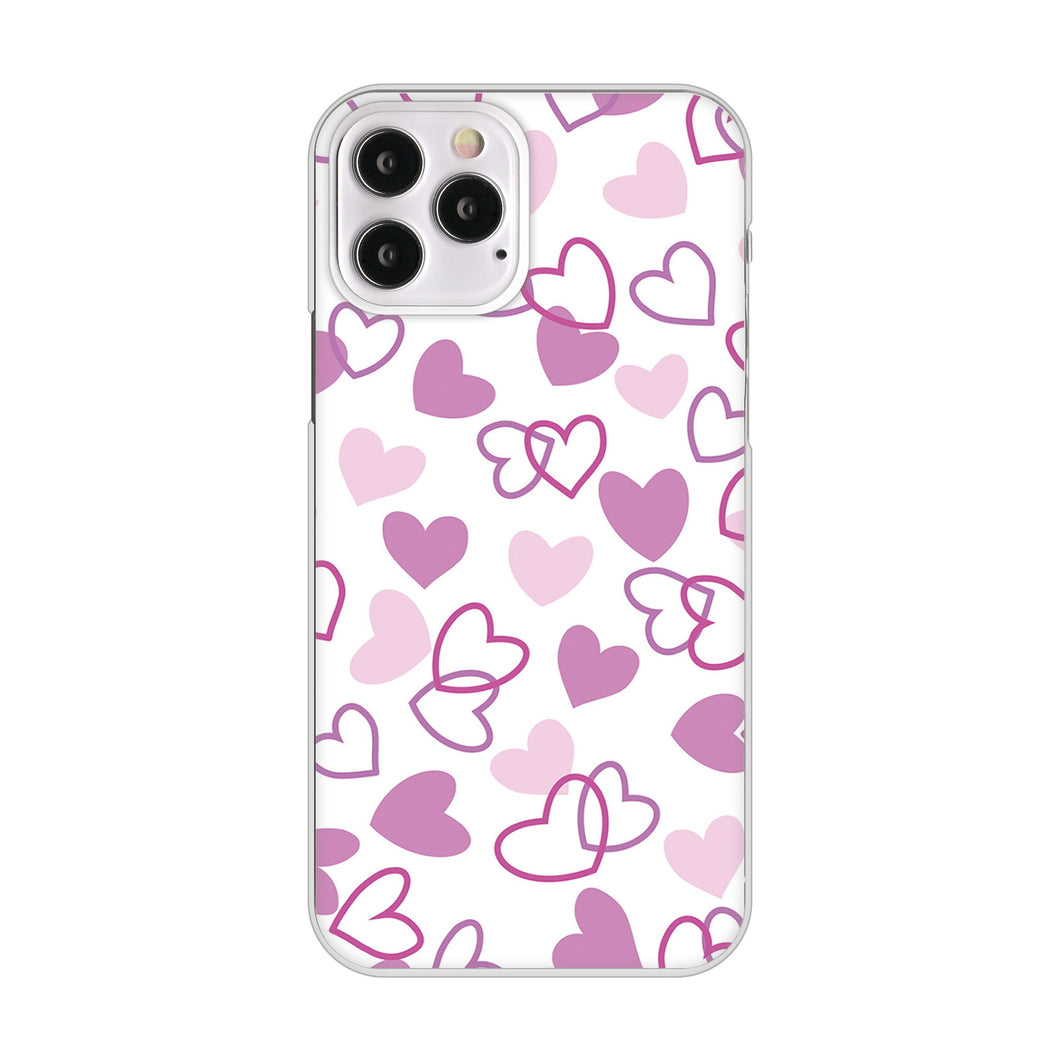iPhone12 Pro 高画質仕上げ 背面印刷 ハードケース ハートがいっぱい