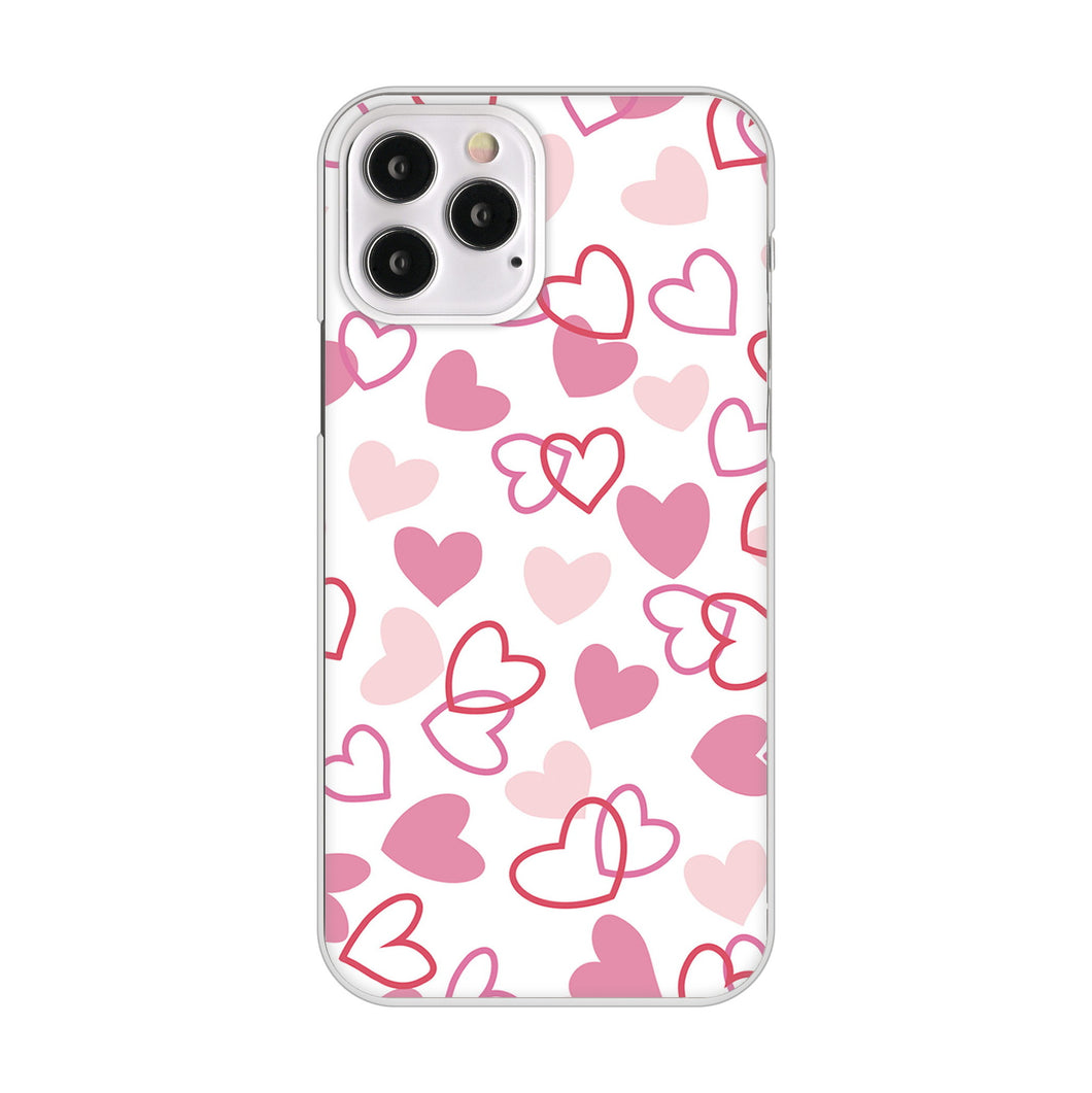 iPhone12 Pro 高画質仕上げ 背面印刷 ハードケース ハートがいっぱい