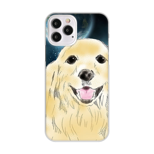 iPhone12 Pro 高画質仕上げ 背面印刷 ハードケース ゴールデンレトリバー