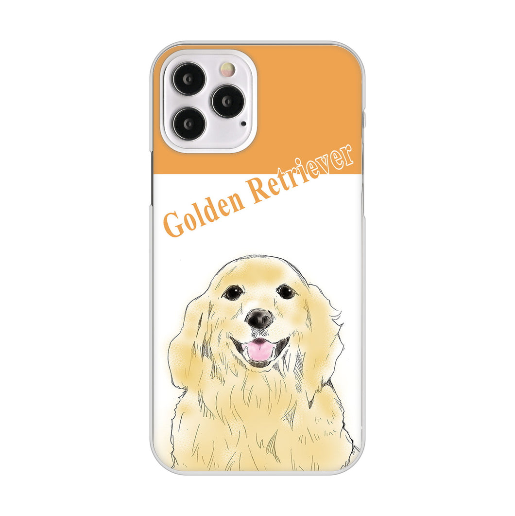 iPhone12 Pro 高画質仕上げ 背面印刷 ハードケース ゴールデンレトリバー